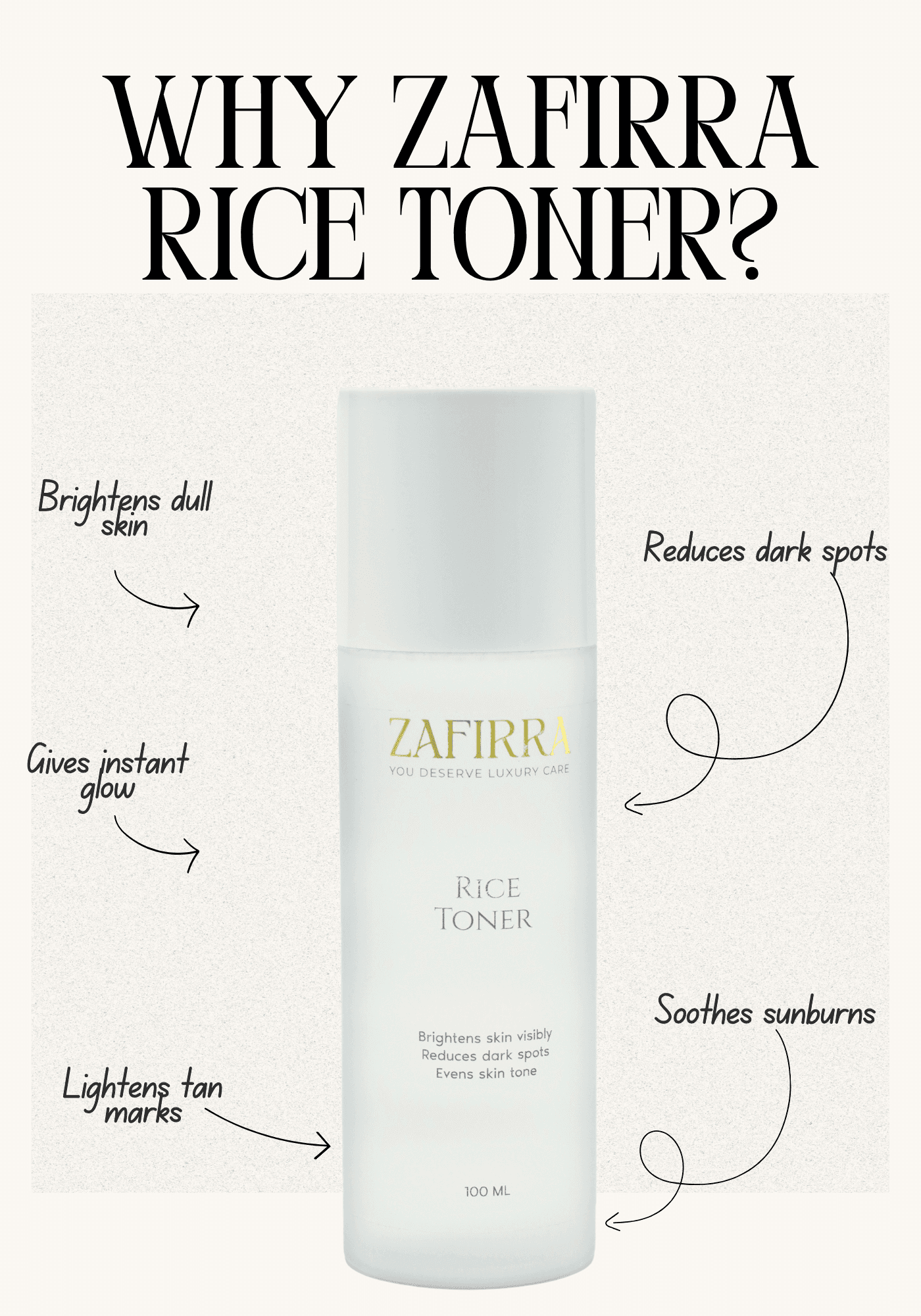 Zafirra Rice Toner - Brightening & Hydrating Face Toner thumbnail 3